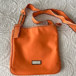 Hadaki Orange Nylon Crossbody Bag